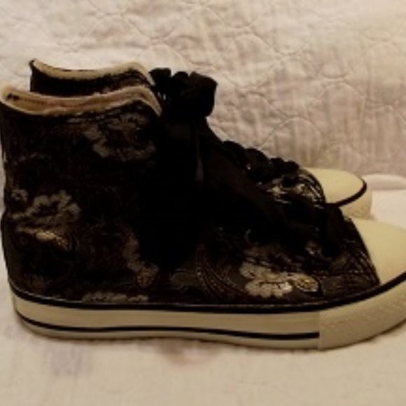 BABY ANGEL Women's Converse Hi-Top EU38, Flowery - Picture 2 of 8